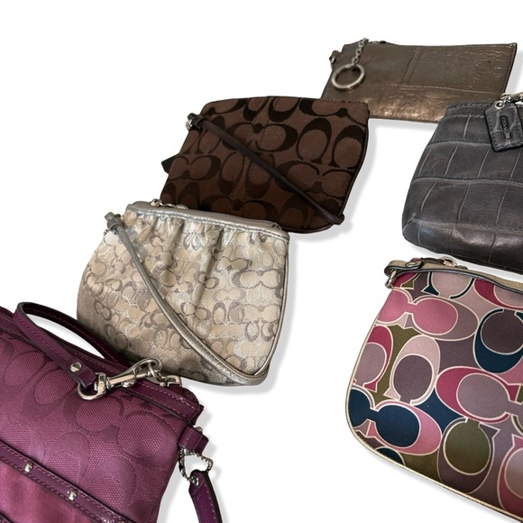 HTF Y2K VTG Coach BUNDLE Wristlets + Mini Skinny Bundle Rare Vintage – Set of 7 - Picture 10 of 15